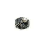 Anillo UNO plata y perla