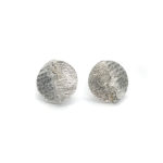 Pendientes UNO redondo grandes plata brillo1