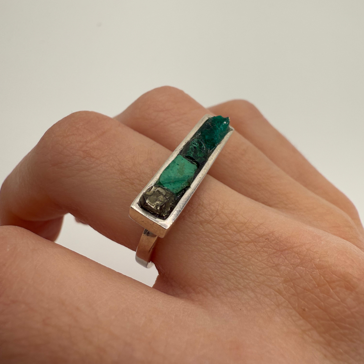 anillo mineral linea malaquita 3